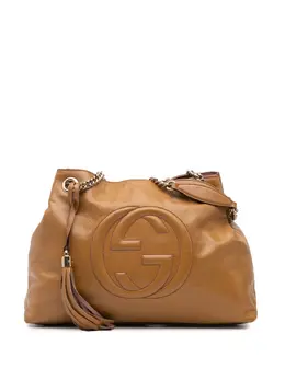 Gucci Pre-Owned: Коричневая сумка-шоппер 