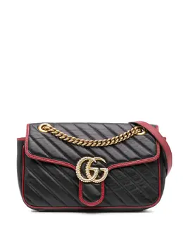 Gucci Pre-Owned: Чёрная сумка через плечо 
