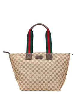 Gucci Pre-Owned: Коричневая сумка-шоппер 