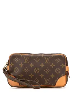 Louis Vuitton Pre-Owned: Коричневый клатч 