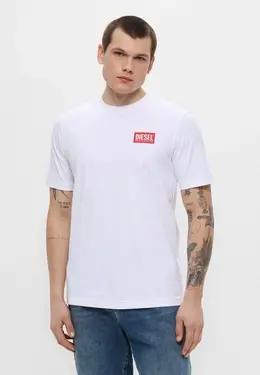 Diesel: Белая футболка 