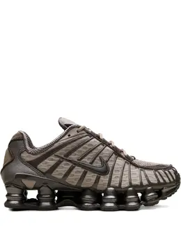 Nike: Кроссовки  Shox TL цвета хаки