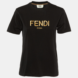 Fendi: Чёрная футболка 