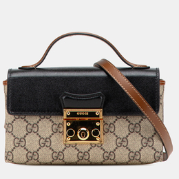 Gucci: Коричневая сумка  GG Supreme