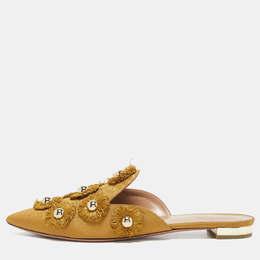 Aquazzura: Жёлтые сабо 