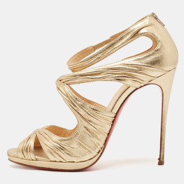 Christian Louboutin: Красные сандалии 