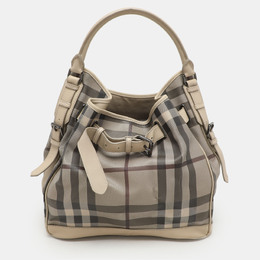 Burberry: Бежевая сумка 