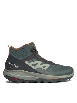Salomon: Зелёные кроссовки 