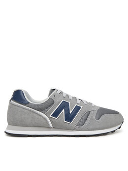 New Balance: Серые кроссовки 