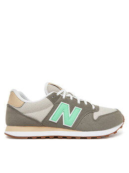 New Balance: Зелёные кроссовки 