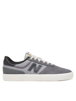 New Balance: Серые кроссовки 