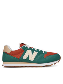New Balance: Зелёные кроссовки 