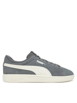PUMA: Серые кроссовки  Smash