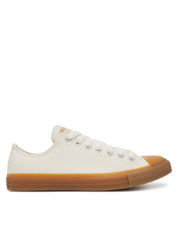 Converse: Бежевые кроссовки  Chuck Taylor All Star