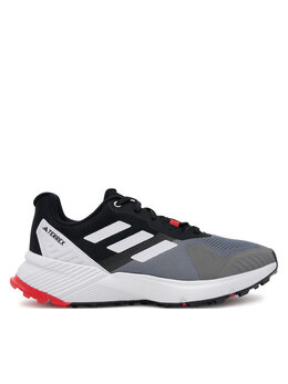 Adidas: Серые кроссовки  Terrex