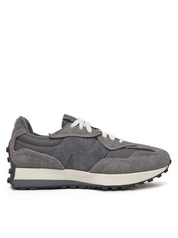 New Balance: Серые кроссовки 