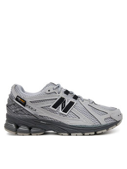 New Balance: Серые кроссовки 