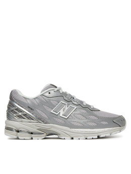 New Balance: Серые кроссовки 