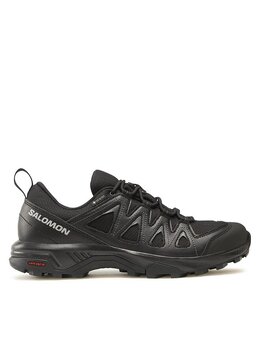 Salomon: Чёрные кроссовки 