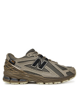 New Balance: Кроссовки цвета хаки 