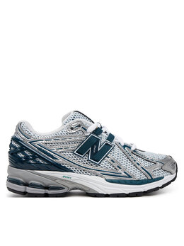 New Balance: Серебристые кроссовки 