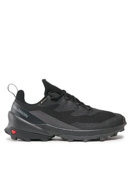 Salomon: Чёрные кроссовки 