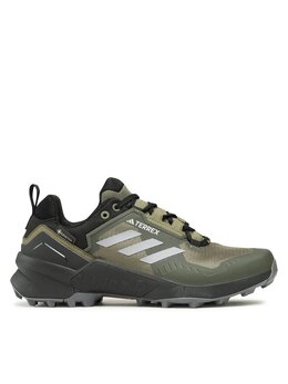 Adidas: Зелёные кроссовки  Terrex Swift