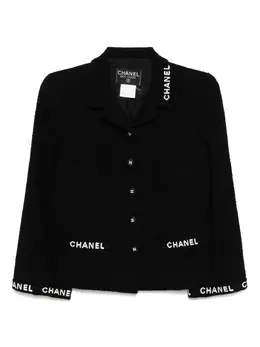 CHANEL Pre-Owned: Чёрная куртка 