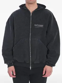 Balenciaga: Чёрная толстовка 
