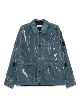 Stone Island: Голубая куртка  Compass