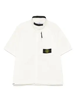 Stone Island: Белая рубашка  Compass