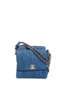 CHANEL Pre-Owned: Голубая сумка 