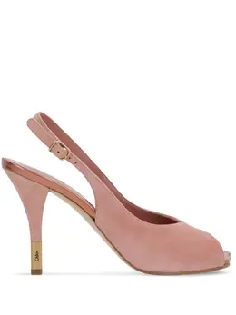 Chloé: Розовые сандалии 