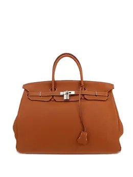Hermès Pre-Owned: Коричневая сумка-шоппер 