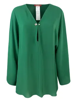 Max Mara: Зелёная блуза 