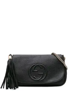 Gucci Pre-Owned: Чёрная сумка через плечо 