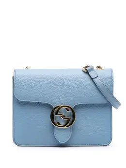 Gucci Pre-Owned: Голубая сумка через плечо 