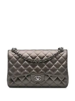 CHANEL Pre-Owned: Серебристая сумка 