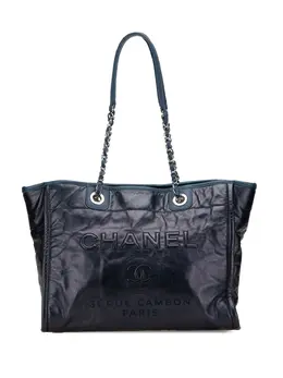CHANEL Pre-Owned: Голубая сумка-шоппер 
