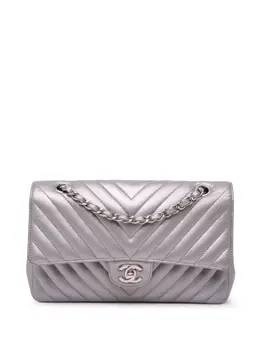 CHANEL Pre-Owned: Серебристая сумка 