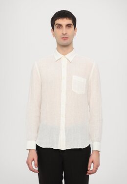 120% Lino: Белая рубашка 