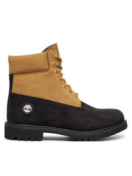 Timberland: Чёрные ботинки 