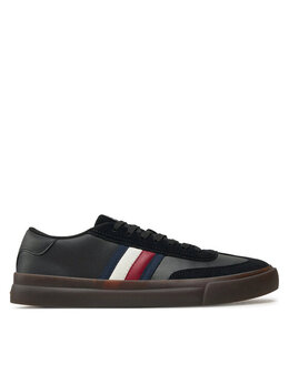 Tommy Hilfiger: Чёрные кроссовки 
