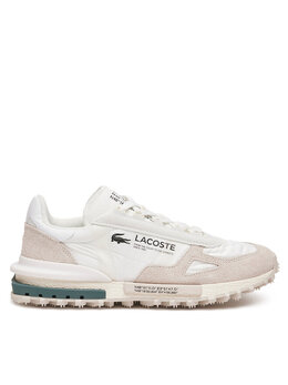 Lacoste: Белые кроссовки 