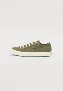Lacoste: Кроссовки цвета хаки 