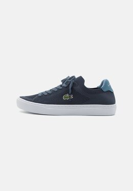 Lacoste: Тёмные кеды 