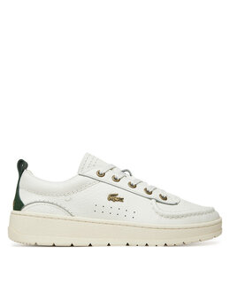 Lacoste: Белые кроссовки 