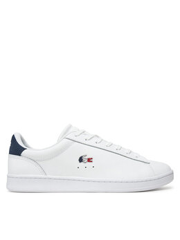 Lacoste: Белые кроссовки 