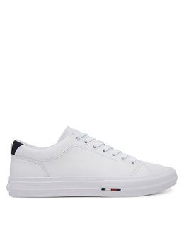 Tommy Hilfiger: Белые кроссовки  TH