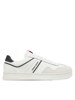 Tommy Jeans: Белые кроссовки 